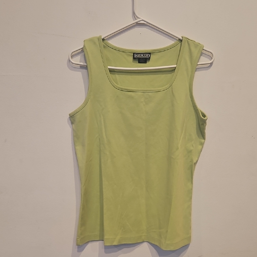 Lands' End Women's Light Green Tank Top